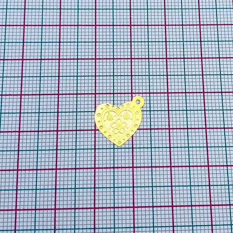 CORAZÓN MINI DIJE BAÑO DE ORO T5253                                 