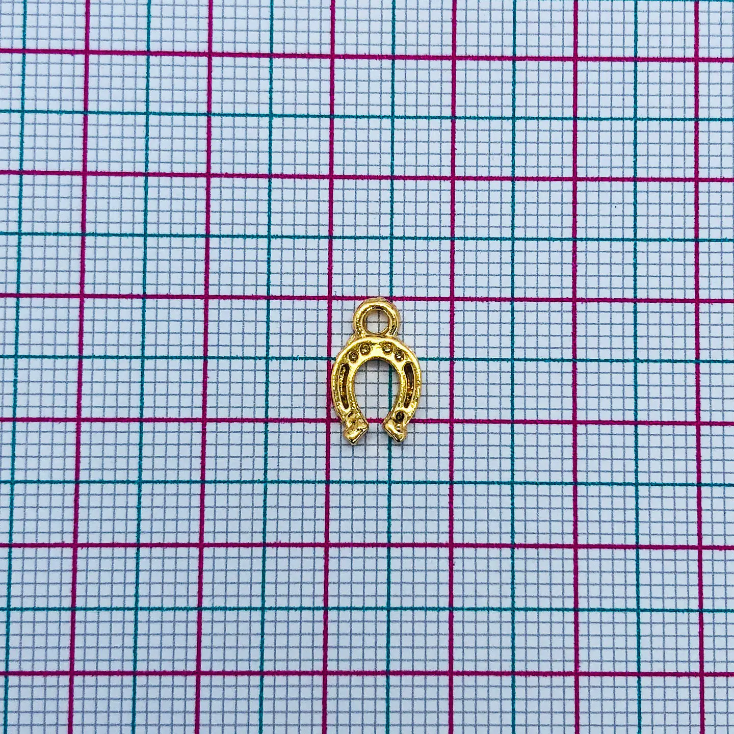 DIJE ✦ HERRADURA BAÑO DE ORO 7*12 MM 2