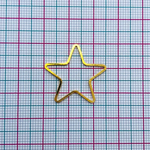 ESTRELLA SILUETA BAÑO DE ORO T6451