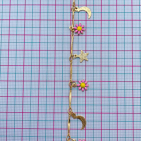 CADENA DIJES BAÑO DE ORO MK-274-MT (ESCOGE TU COLOR FAVORITO)