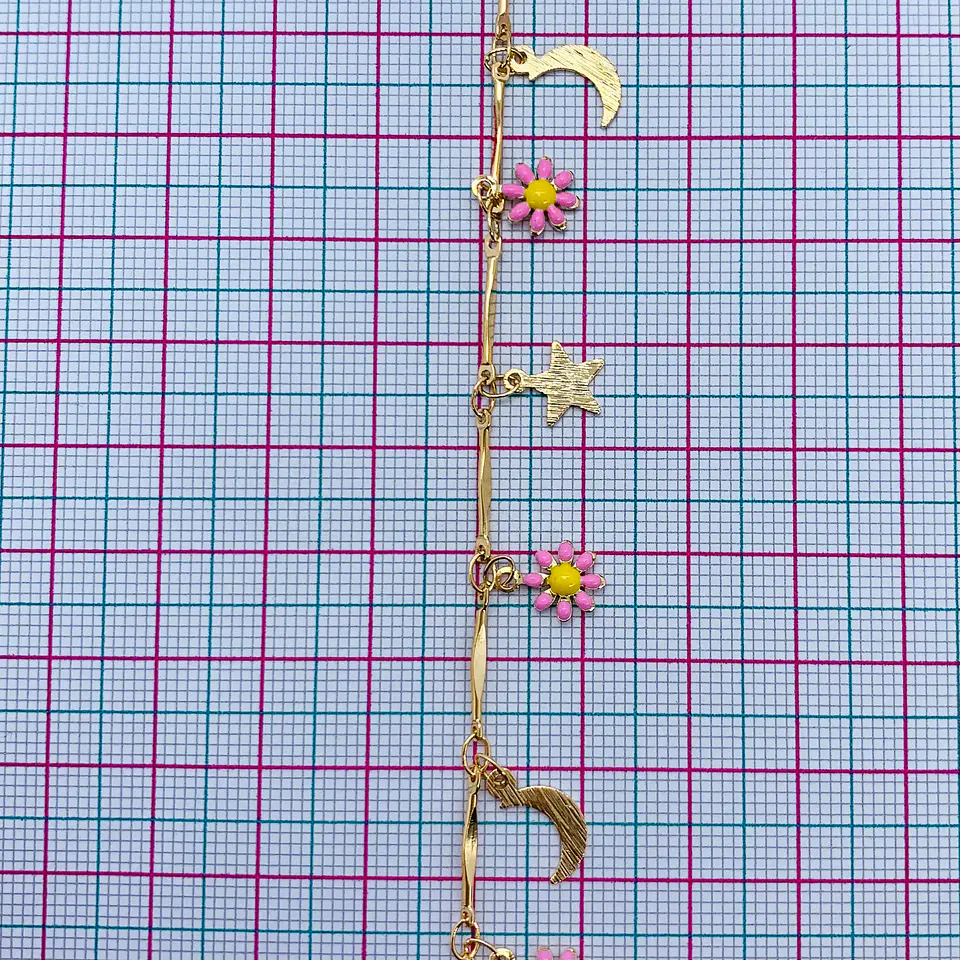 CADENA DIJES BAÑO DE ORO MK-274-MT (ESCOGE TU COLOR FAVORITO) 2