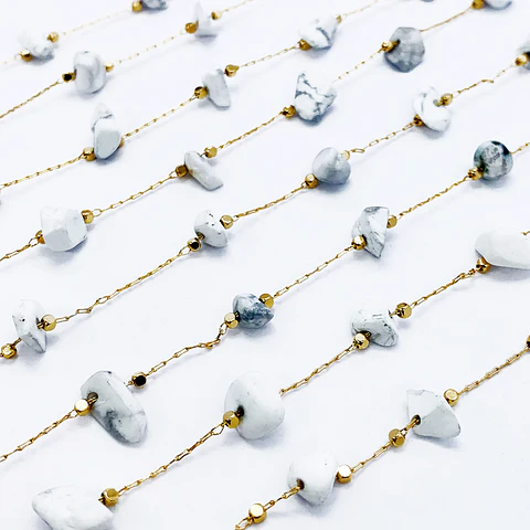 CADENA PIEDRA HOWLITE MK-280-MT