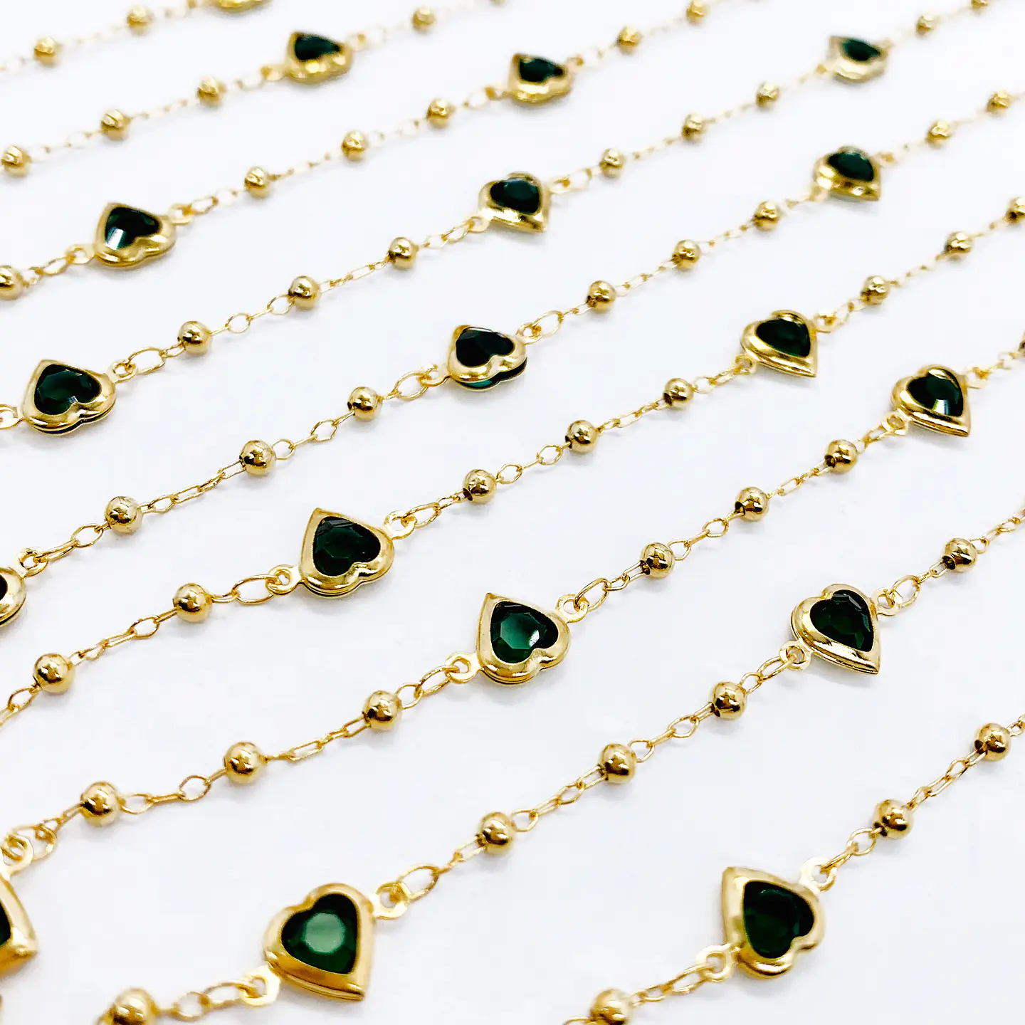 CADENA ✦ CORAZÓN DE CRISTAL  (ELIGE TU COLOR FAVORITO) 1