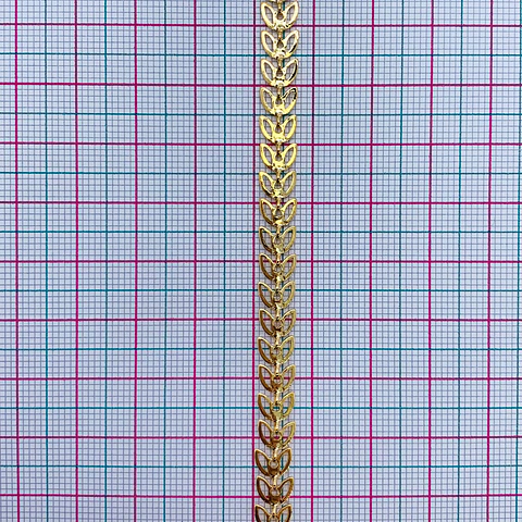 CADENA ✦ ESPIGA BAÑO DE ORO 