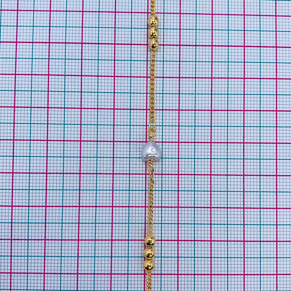 CADENA CORAZÓN PERLADO MK-297-MT 2
