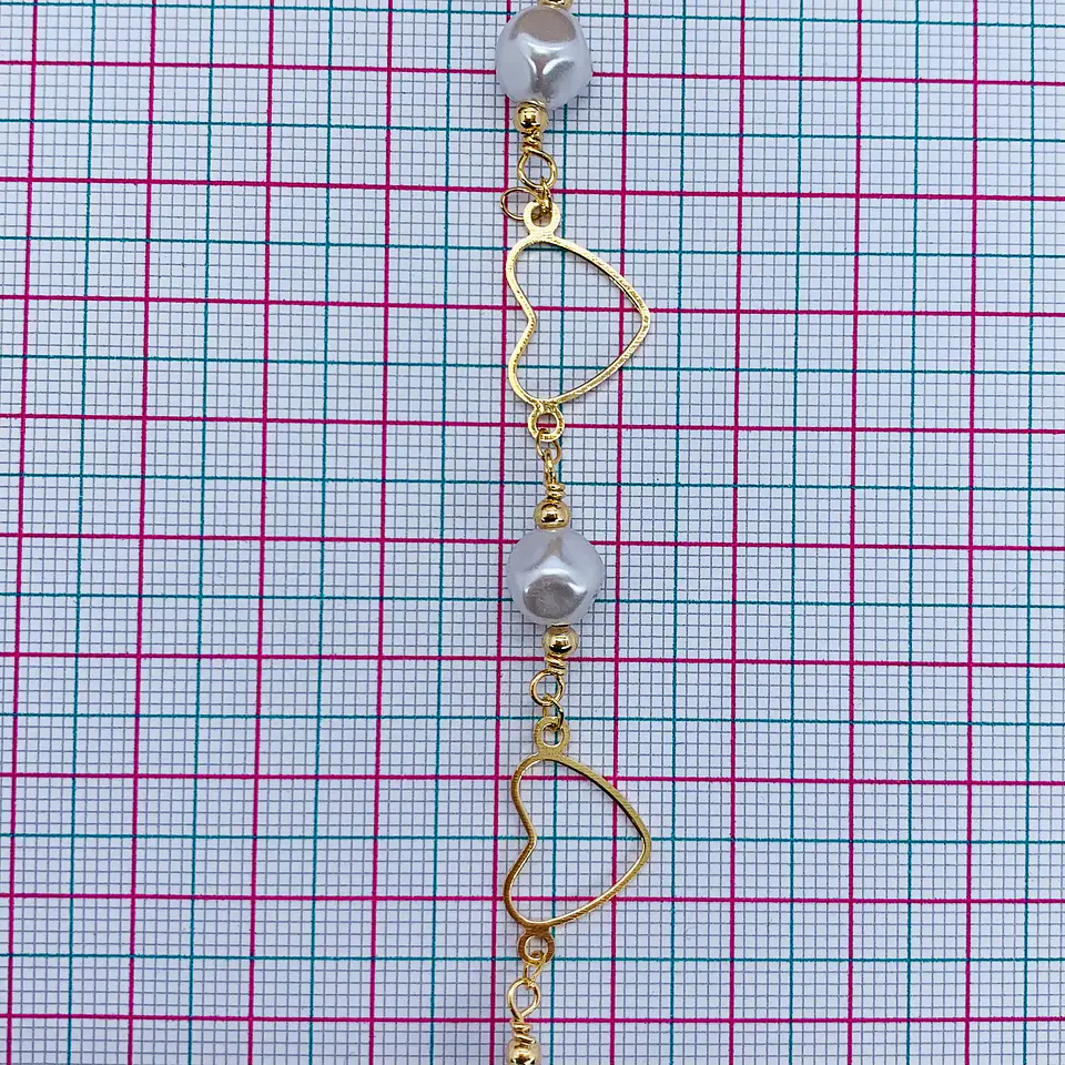 CADENA CORAZÓN SILUETA MK-298-MT 2