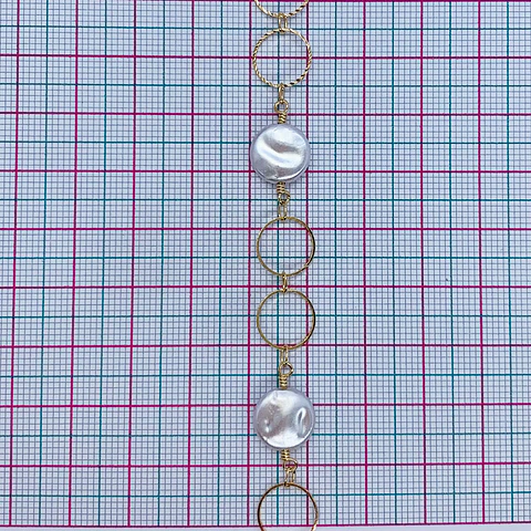 CADENA ✦ ARO Y PERLA
