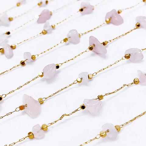 CADENA PIEDRA CURAZO ROSA MK-315-MT
