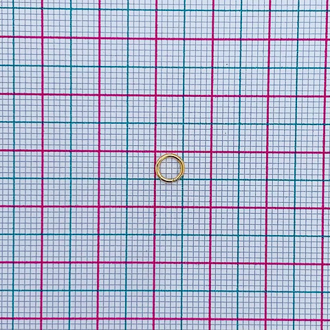 HERRAJE ✦ ARGOLLA 5MM INTERMEDIA BAÑO DE ORO