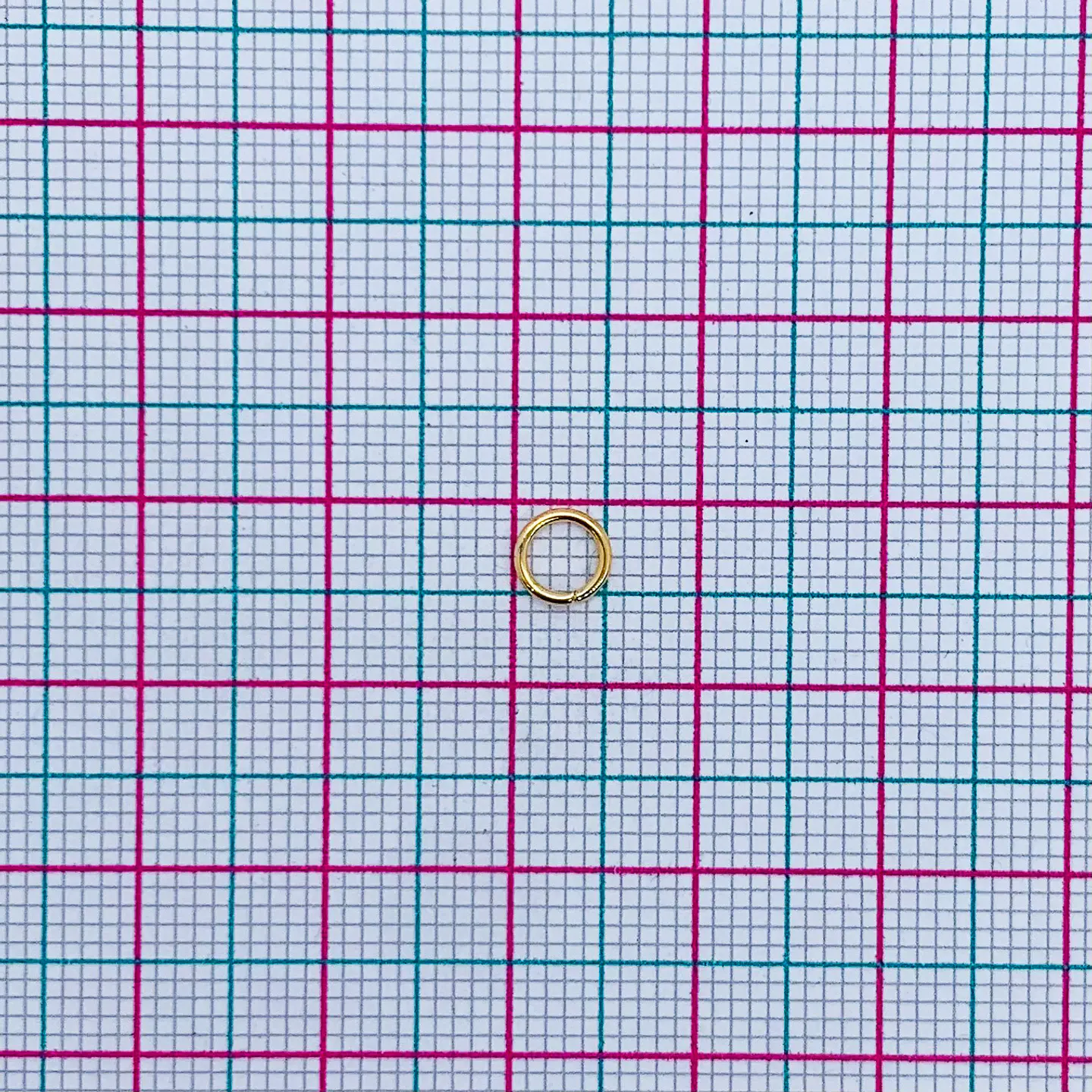 HERRAJE ✦ ARGOLLA 5MM INTERMEDIA BAÑO DE ORO 2