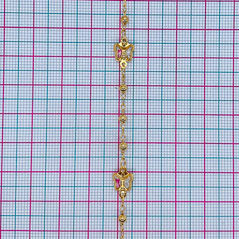 CADENA MARIPOSA CRISTAL TRANSPARENTE MK-325-MT