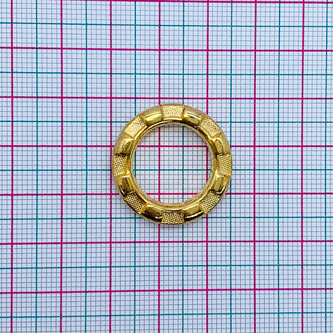 ARGOLLA CUADROS BAÑO DE ORO T2074