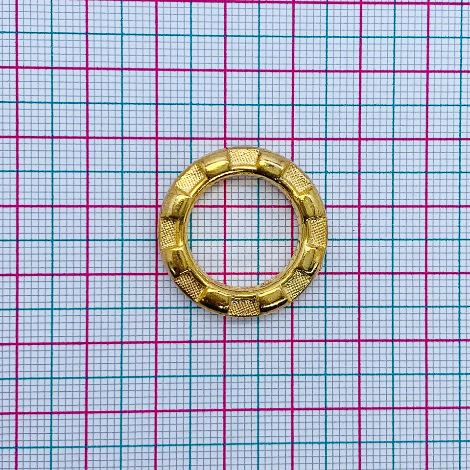 ARGOLLA CUADROS BAÑO DE ORO T2074 2