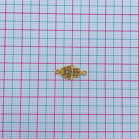 DIJE ✦ MANO HAMSA BAÑO DE ORO