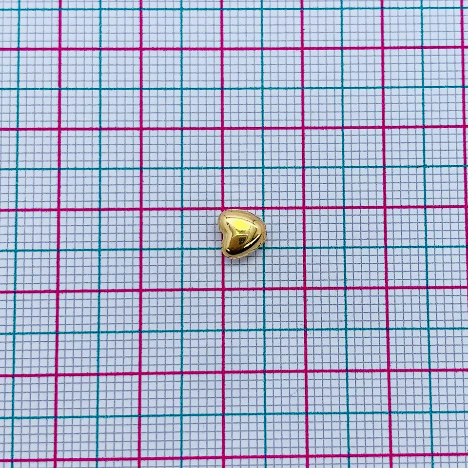 CORAZÓN BAÑO DE ORO C1248-1  2