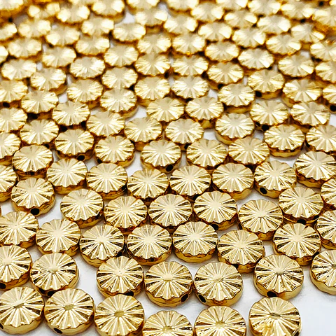 DISCO GRABADO BAÑO DE ORO T5377                                  
