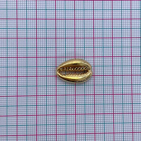 SEPARADOR ✦ CONCHA DE MAR BAÑO DE ORO 20*14 MM