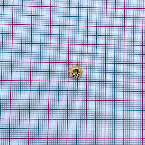 DISCO GRABADO BAÑO DE ORO T6257