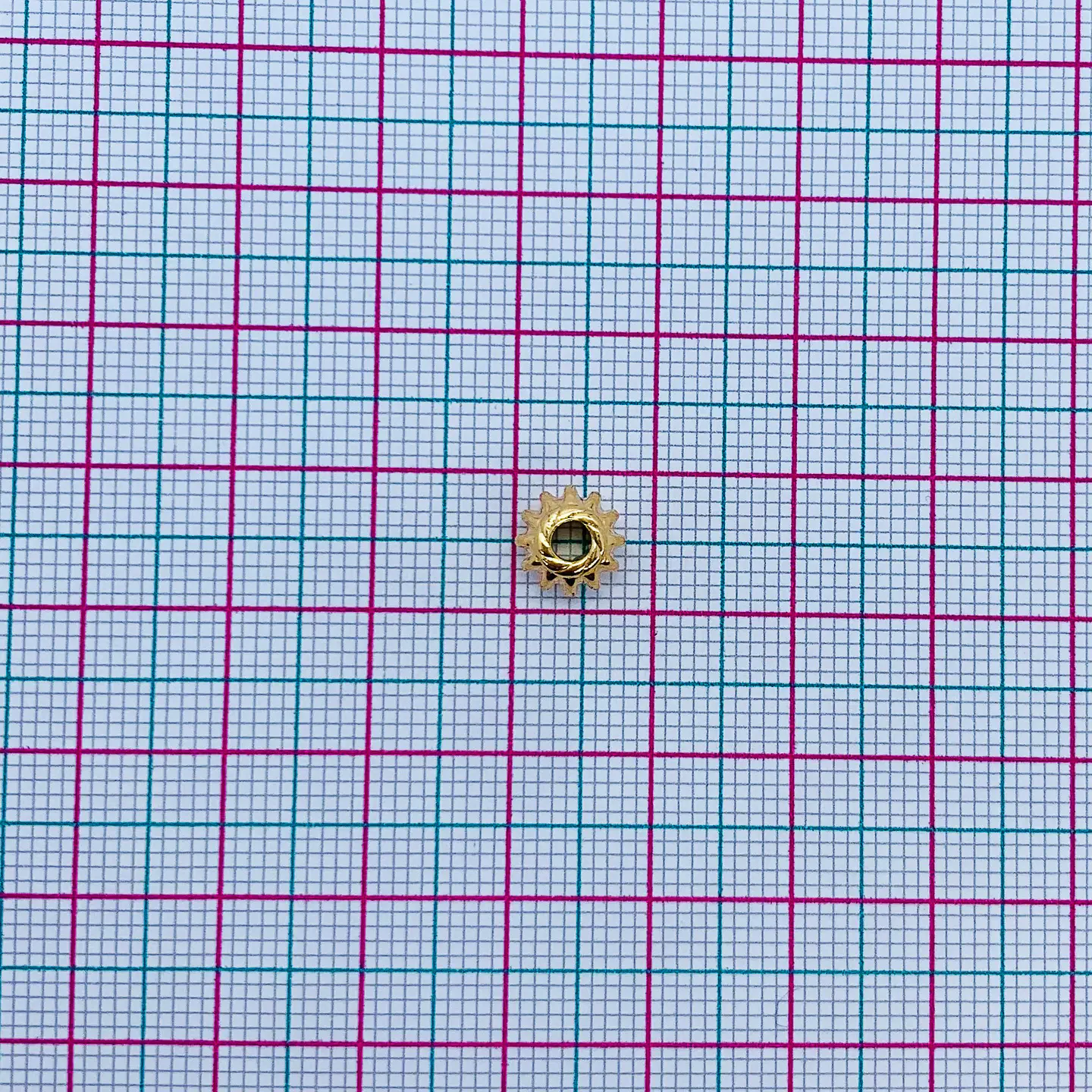 DISCO GRABADO BAÑO DE ORO T6257 2