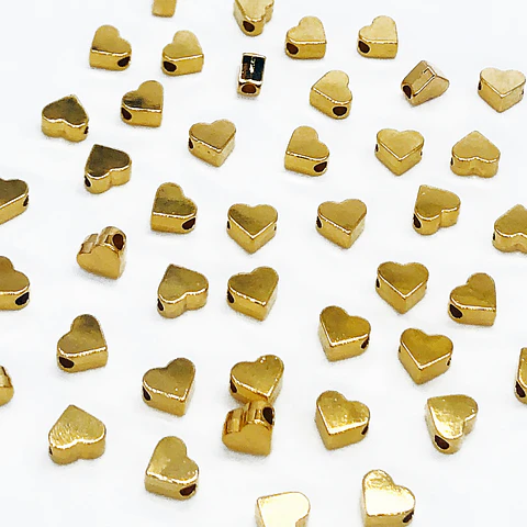 SEPARADOR ✦ CORAZÓN BAÑO DE ORO 