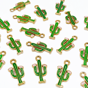 DIJE ✦ CACTUS BAÑO DE ORO 