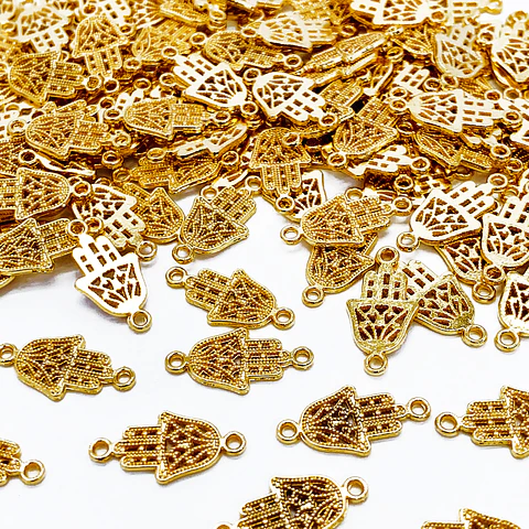 DIJE ✦ MANO HAMSA BAÑO DE ORO
