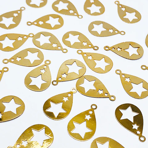 ESTRELLA MINI DIJE BAÑO DE ORO T-038