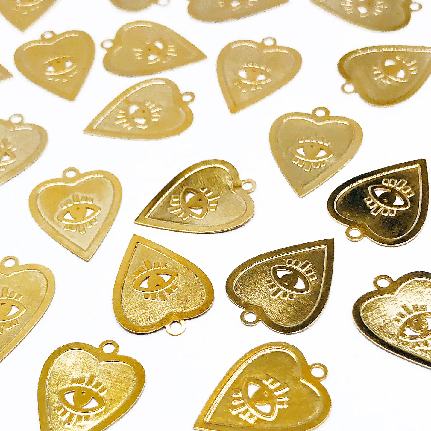 CORAZÓN MINI DIJE BAÑO DE ORO T-072-1 1