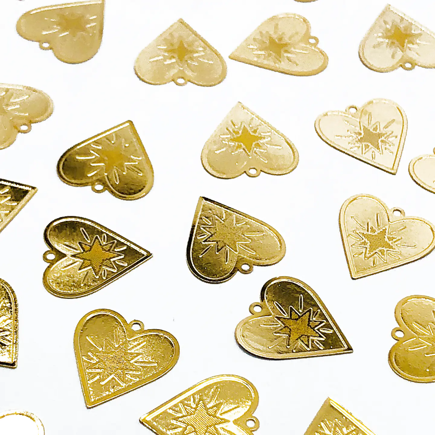 CORAZÓN MINI DIJE BAÑO DE ORO T-086-1 1