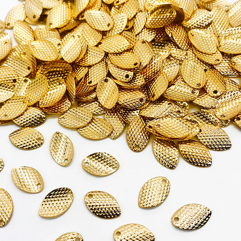 MINI DIJE ✦ HOJA BAÑO DE ORO                   