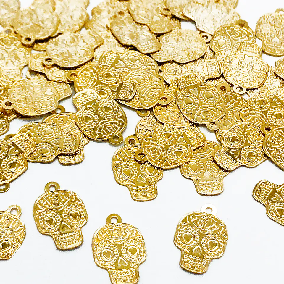 CALAVERA MINI DIJE BAÑO DE ORO T3432                              1