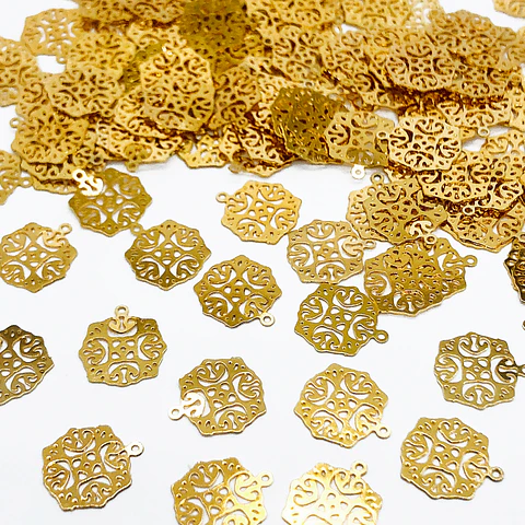 MANDALA MINI DIJE BAÑO DE ORO T5275                                     