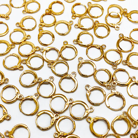 HERRAJE ✦ GANCHO CATALÁN BAÑO DE ORO 12*15 MM                              