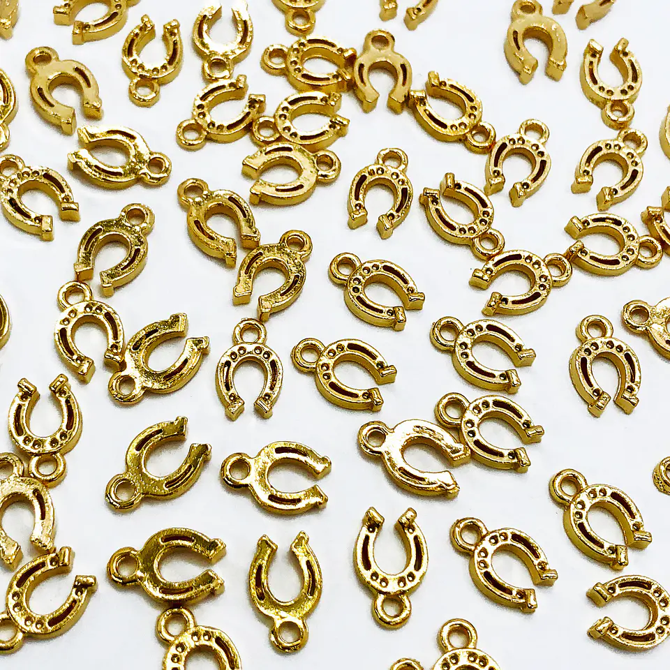 DIJE ✦ HERRADURA BAÑO DE ORO 7*12 MM 1