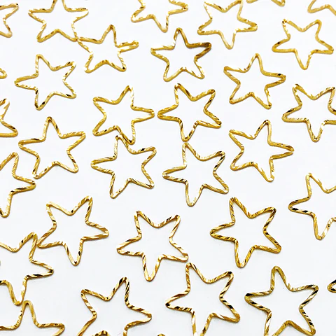 ESTRELLA SILUETA BAÑO DE ORO T8293