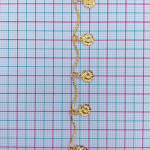 CADENA ✦ MARGARITA BAÑO DE ORO 