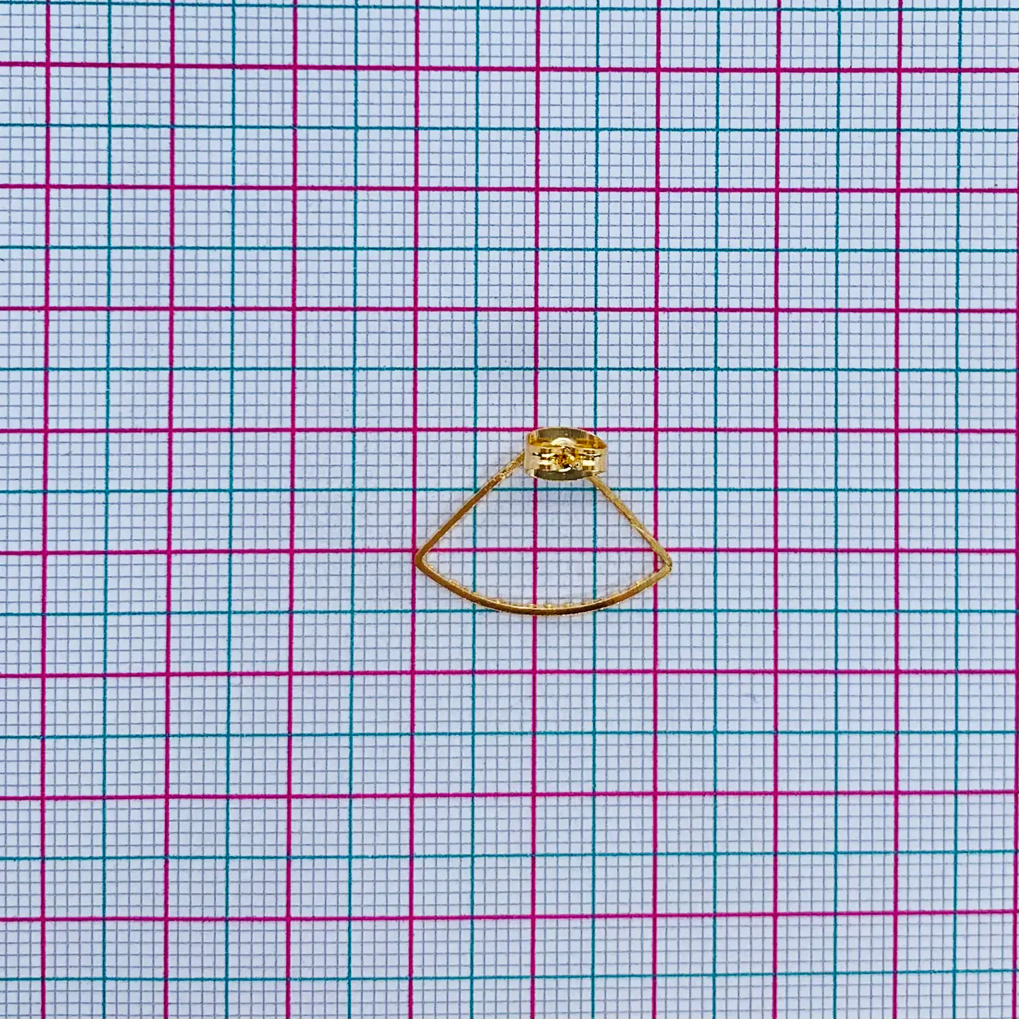 TOPO SILUETA ABANICO BAÑO DE ORO T5911 2