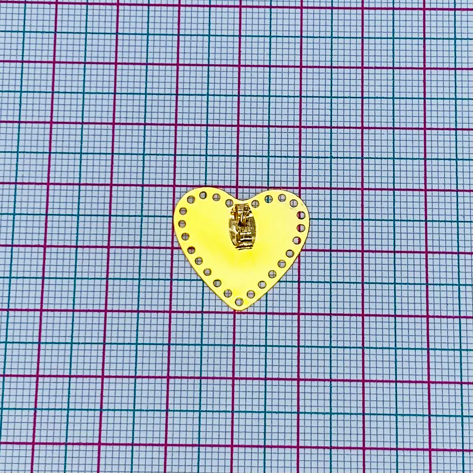 TOPO CORAZÓN BAÑO DE ORO T1044 2
