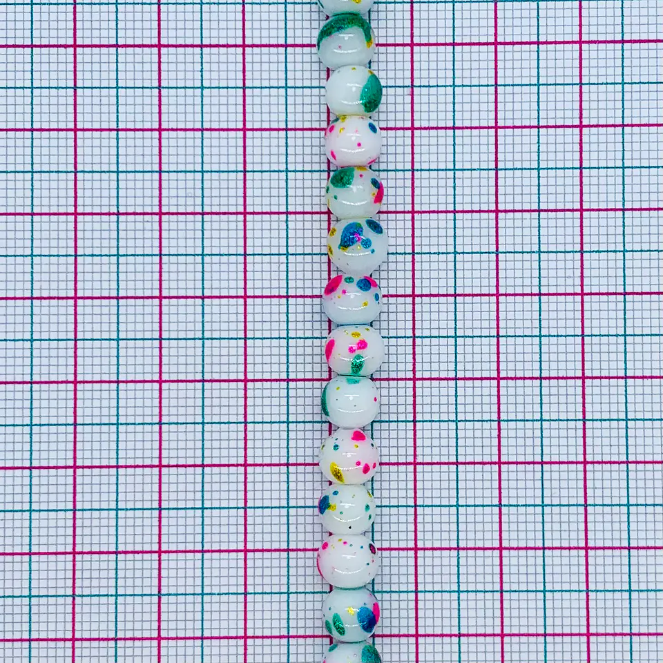 PERLA MANCHAS DE COLORES #6 (ELIGE TU COLOR FAVORITO) 5565-13 2