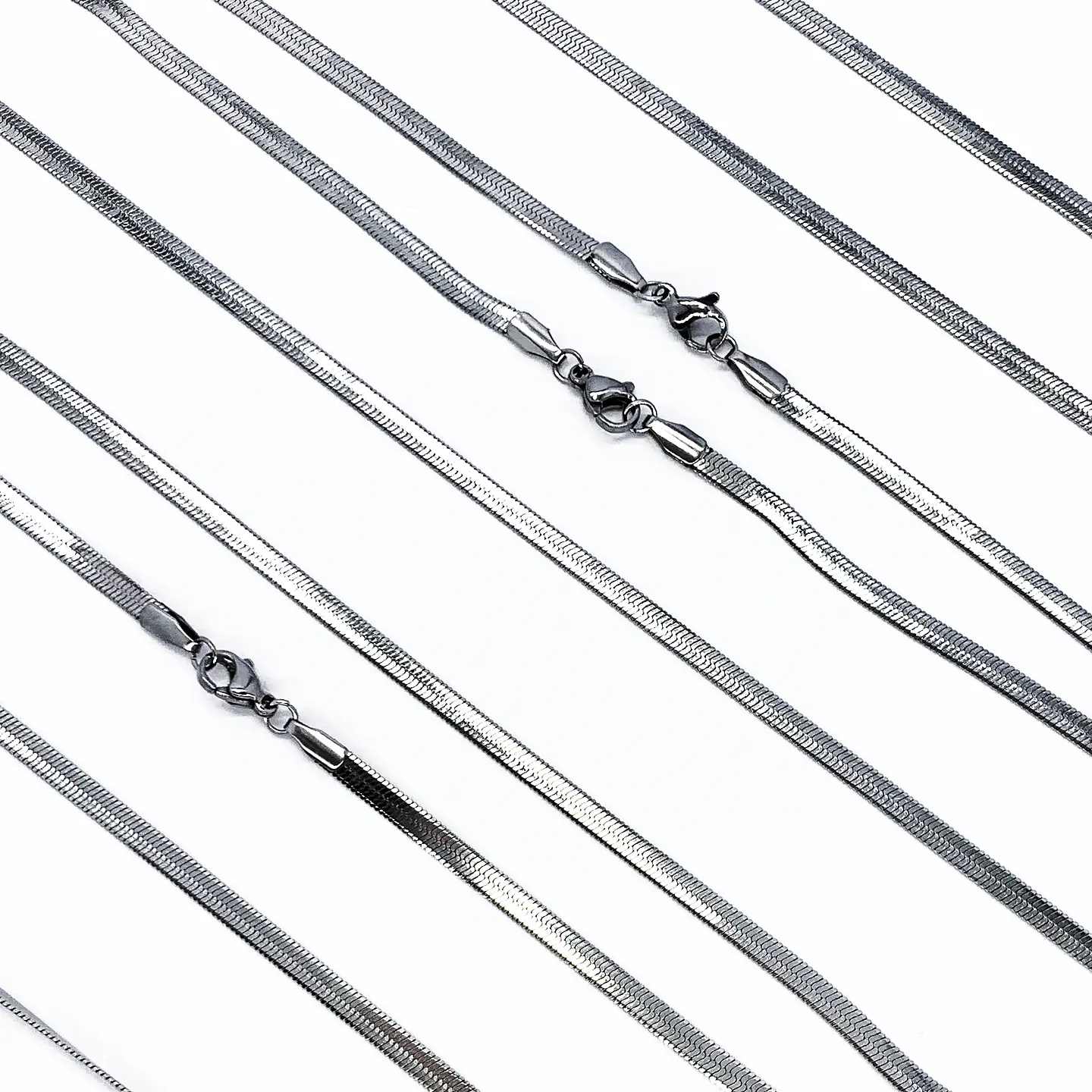 CADENA LAZO PLANA ACERO 40CM M-211P 1