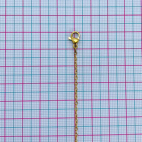 CADENA ✦ TERMINADA EN ACERO 45 CM