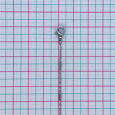 CADENA ✦ TERMINADA ACERO 45 CM
