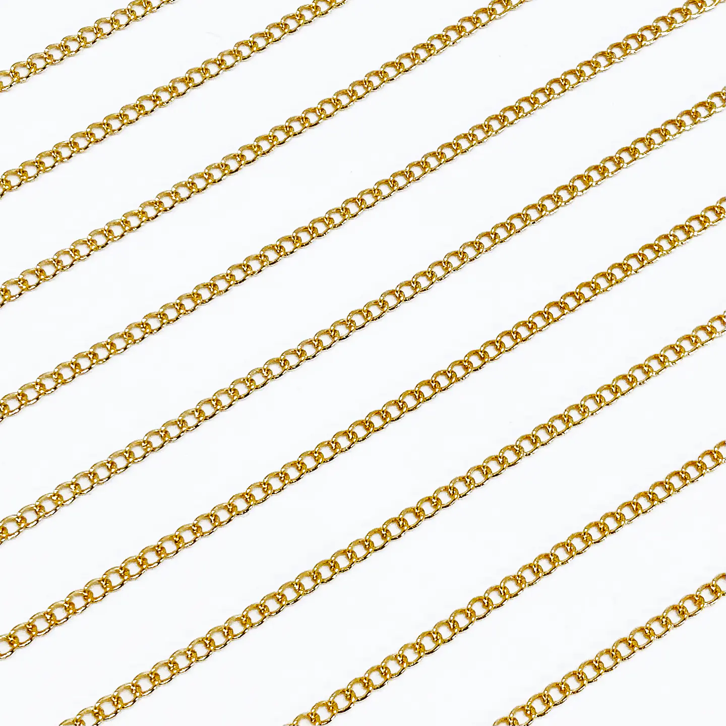 CADENA ESLABÓN CONTINUO BAÑO DE ORO XS-1118-MT  1
