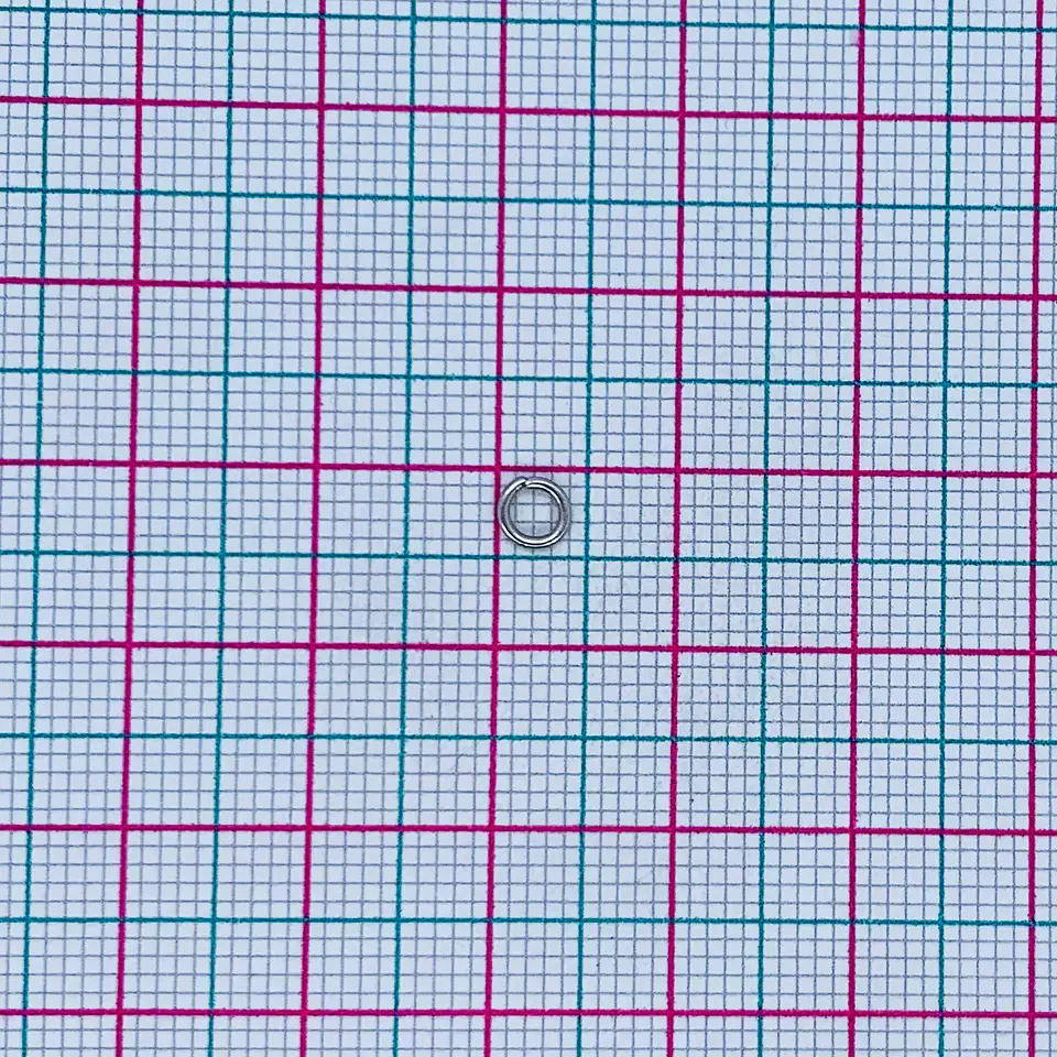HERRAJE ✦ ARGOLLA GRUESA ACERO 4MM 2