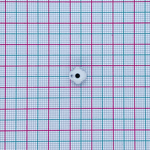 SEPARADOR ✦ BOLA CRUZ BLANCO/PLATEADO 8MM