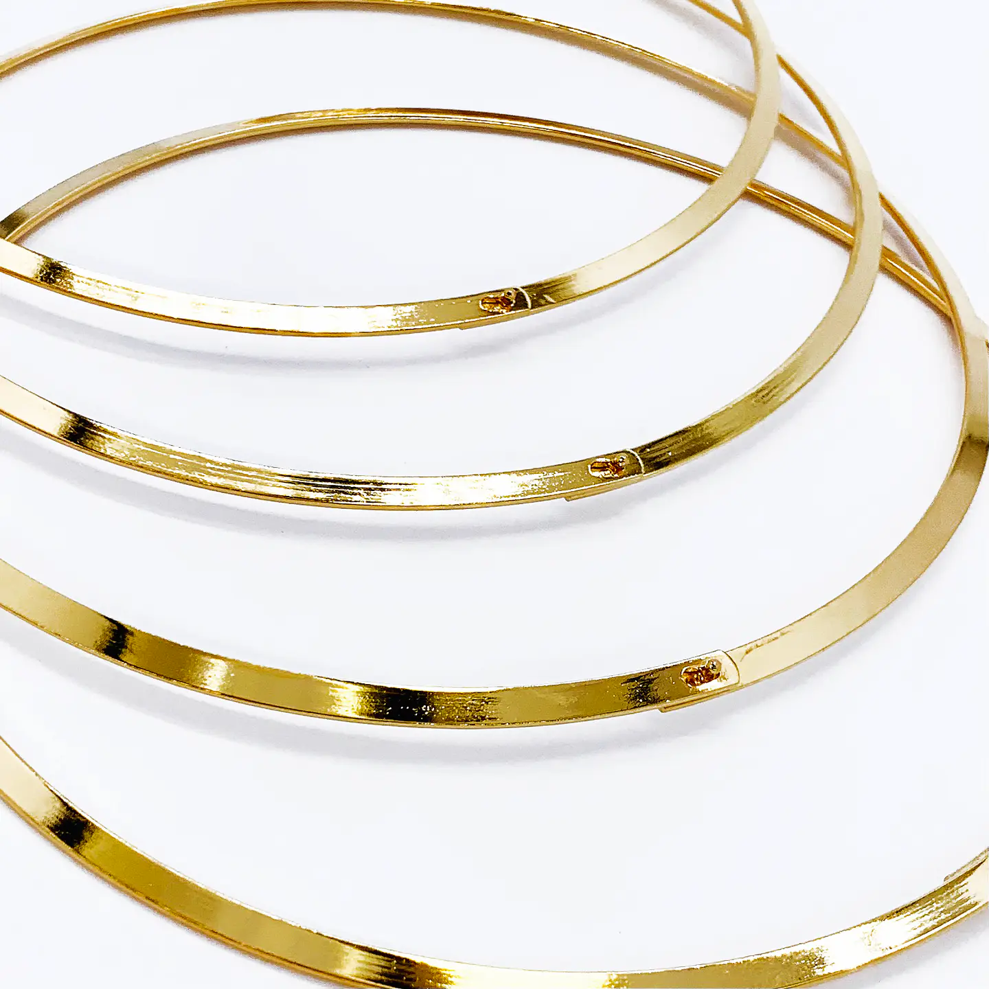 PECTORAL ✦ GARGANTILLA LISA BAÑO DE ORO  1