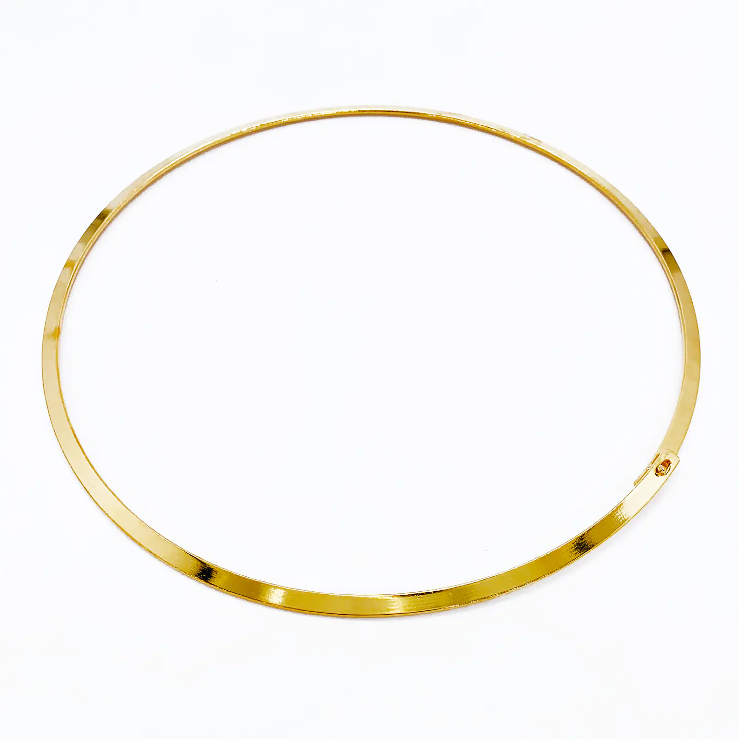 PECTORAL ✦ GARGANTILLA LISA BAÑO DE ORO  2