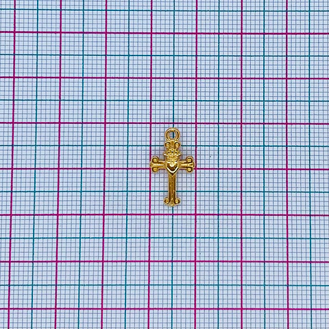 DIJE ✦ CRUZ BAÑO DE ORO