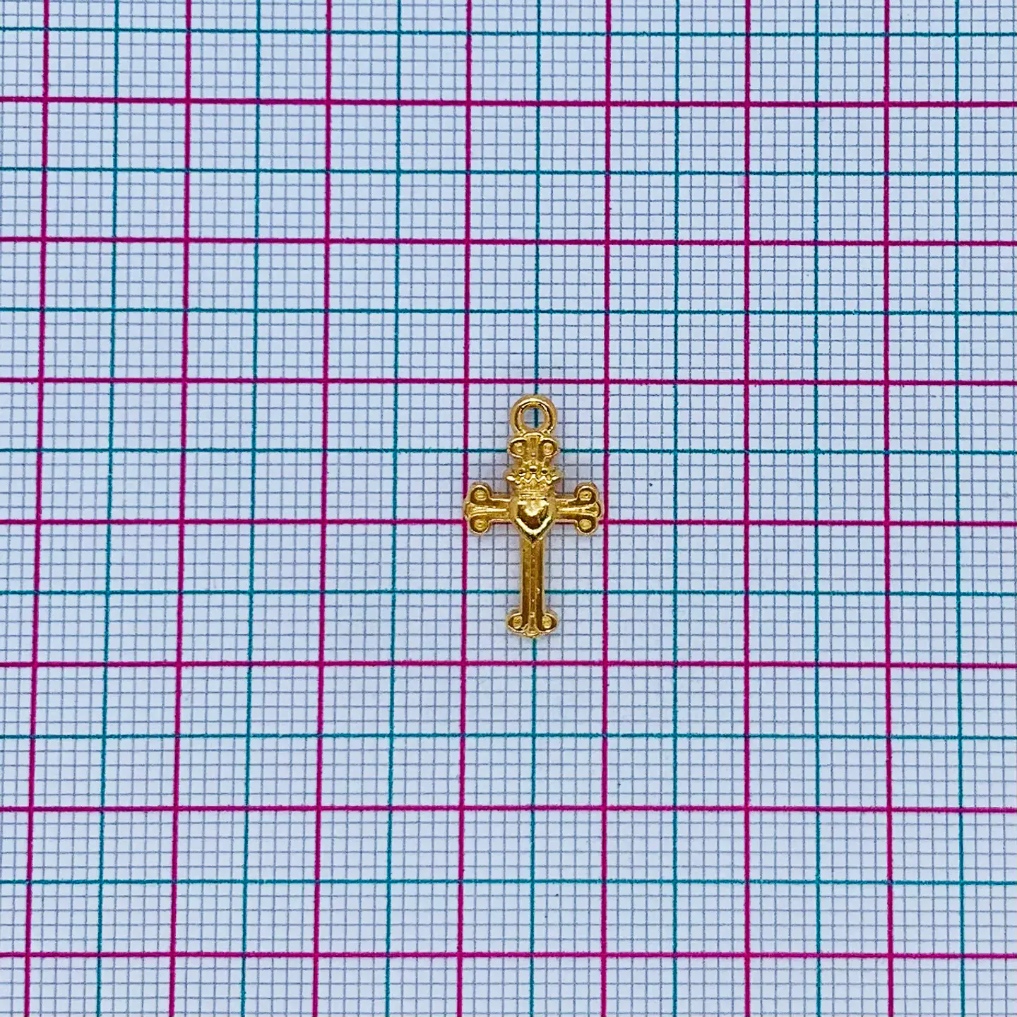 DIJE ✦ CRUZ BAÑO DE ORO 2