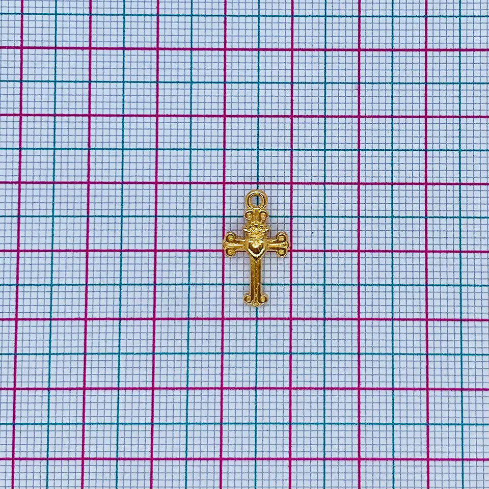 DIJE ✦ CRUZ BAÑO DE ORO 2
